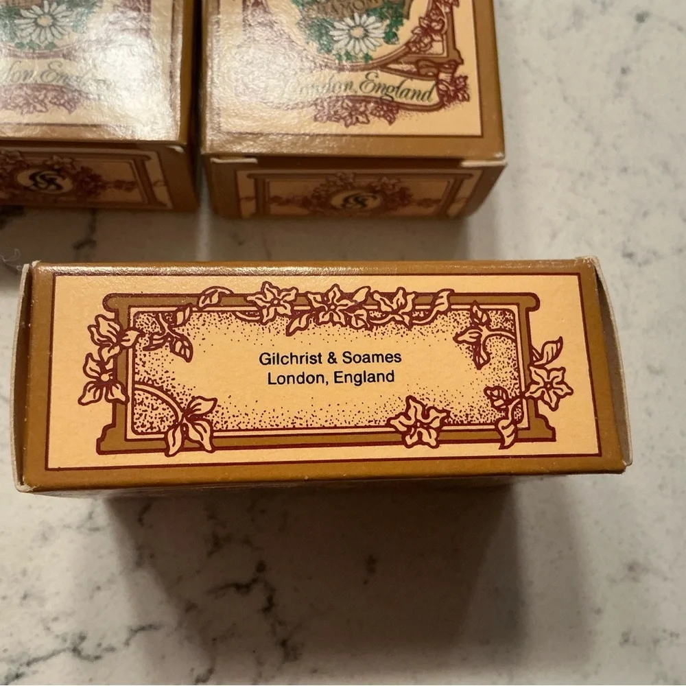 3 soap bars gilchrist soames English herb soap chamomile 1.5 oz each